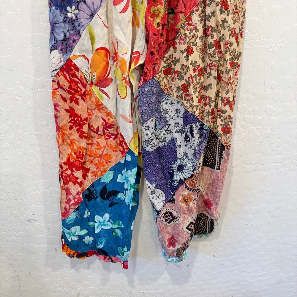 Vintage Sacred Threads Patchwork Cropped Pants Wo… - image 8